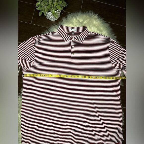 Peter Millar Red and White short sleeved polo sz XXL - Picture 6 of 7